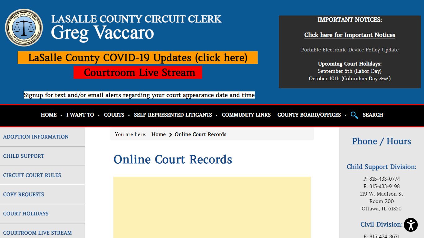 Online Court Records - LaSalle County Circuit Clerk